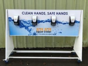 8 Bay Hand Sanitiser Station